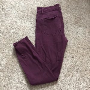 Loft soft maroon jeggings